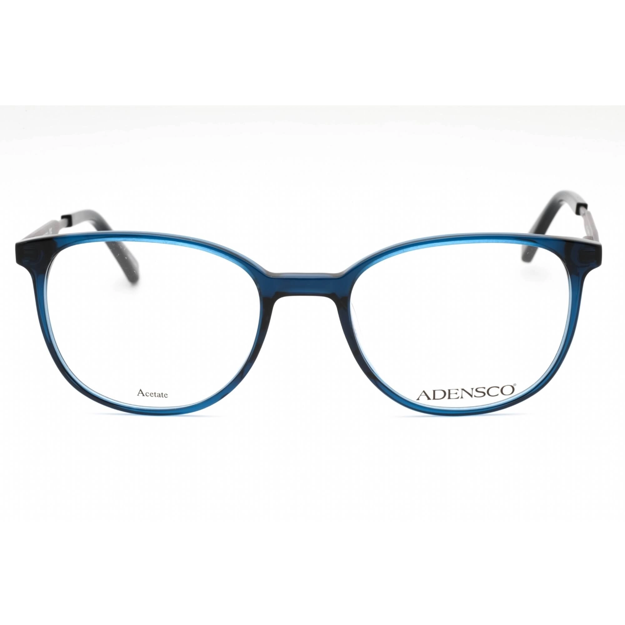 Adensco Men's Eyeglasses - Crystal Blue Plastic Oval Full Rim Frame | AD 122 0QM4 00