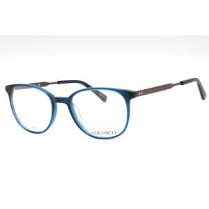 Adensco Men's Eyeglasses - Crystal Blue Plastic Oval Full Rim Frame | AD 122 0QM4 00