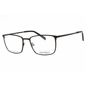 Adensco Men's Eyeglasses - Matte Brown Full Rim Rectangular Frame | AD 132 04IN 00