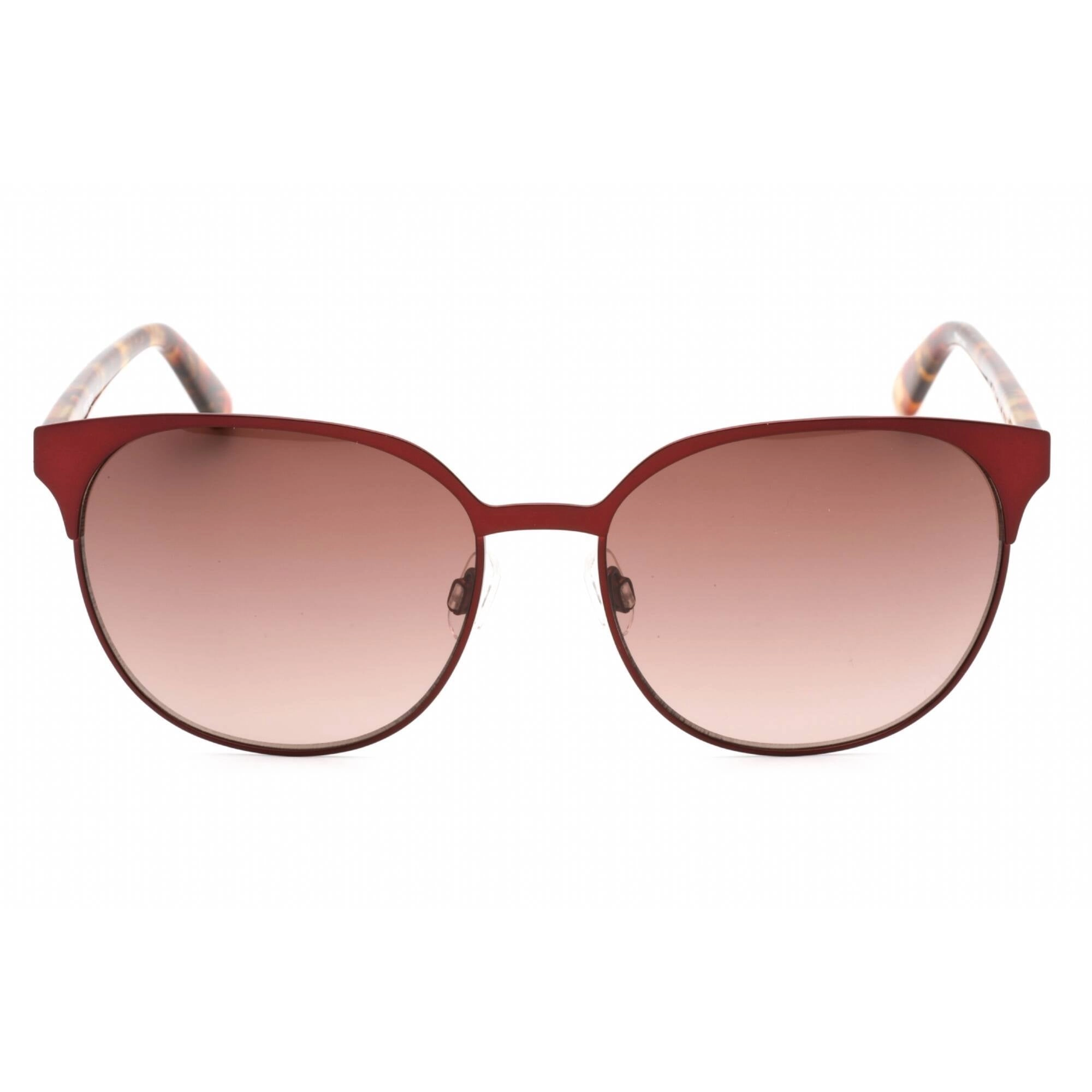 Anne Klein Women's Sunglasses - Merlot Round Full Rim Metal Frame | AK7068 603