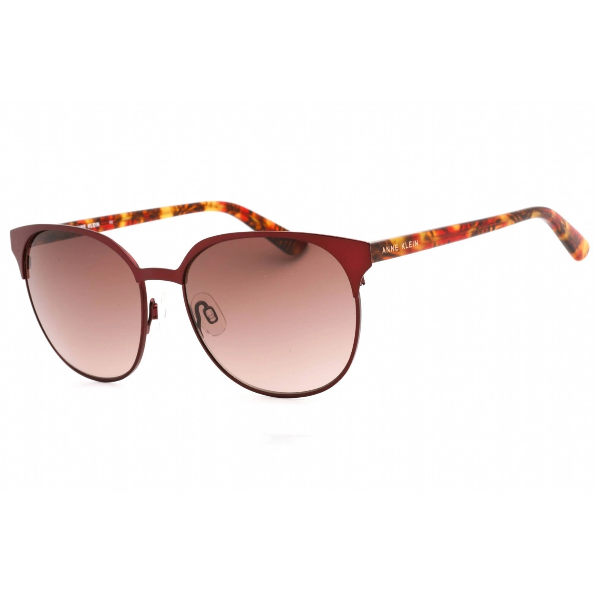 Anne Klein Women's Sunglasses - Merlot Round Full Rim Metal Frame | AK7068 603