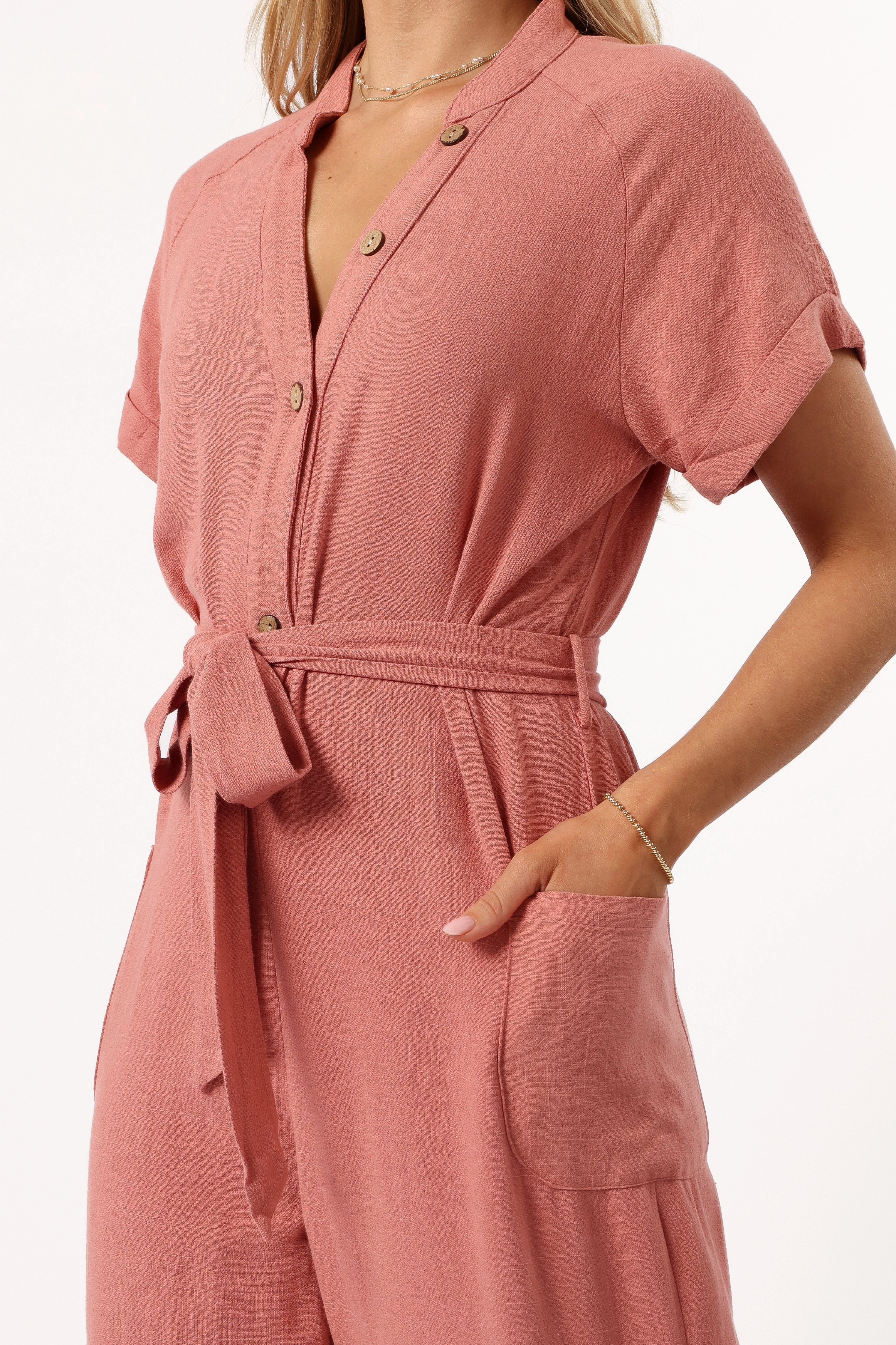 Archie Jumpsuit - Pink