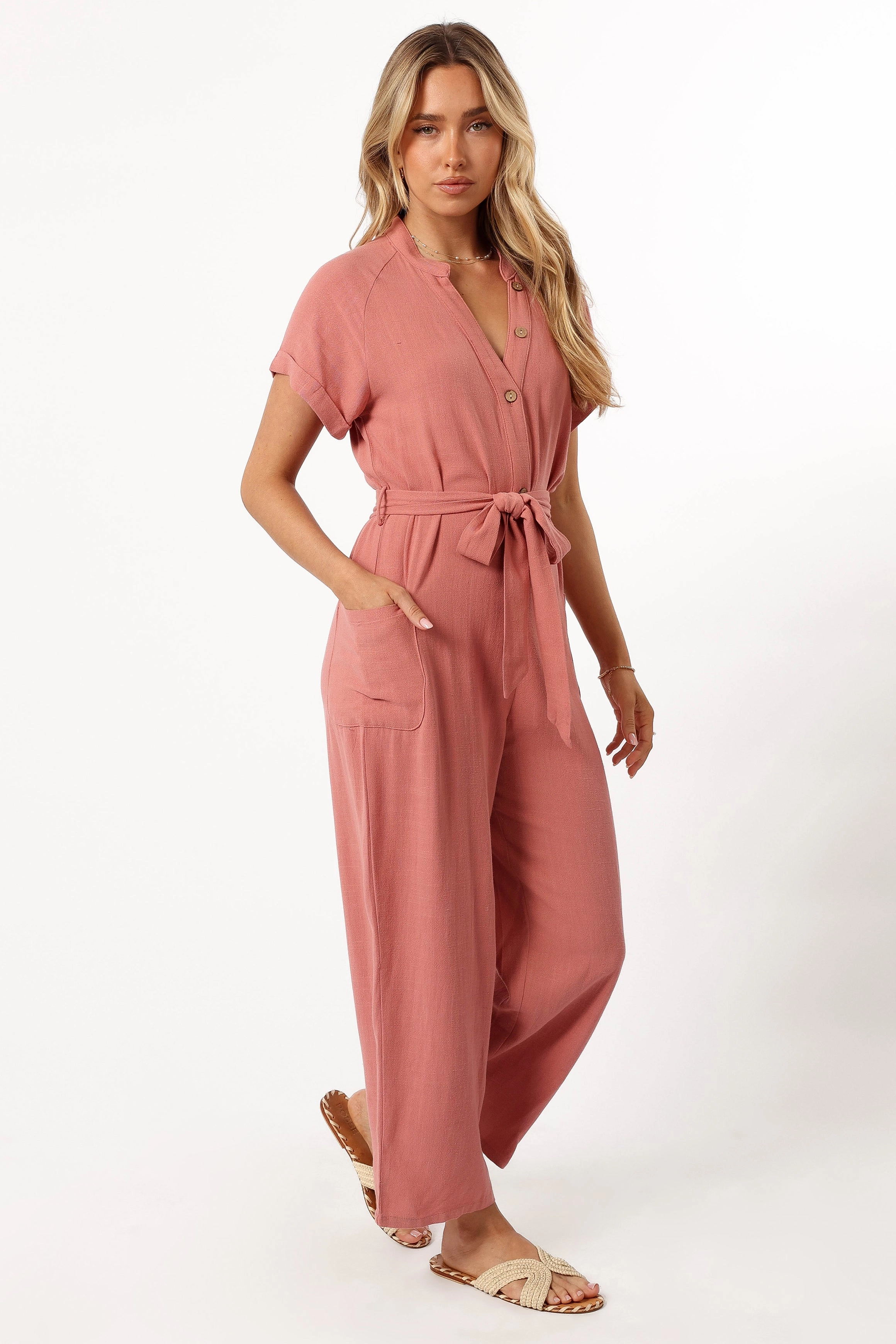Archie Jumpsuit - Pink