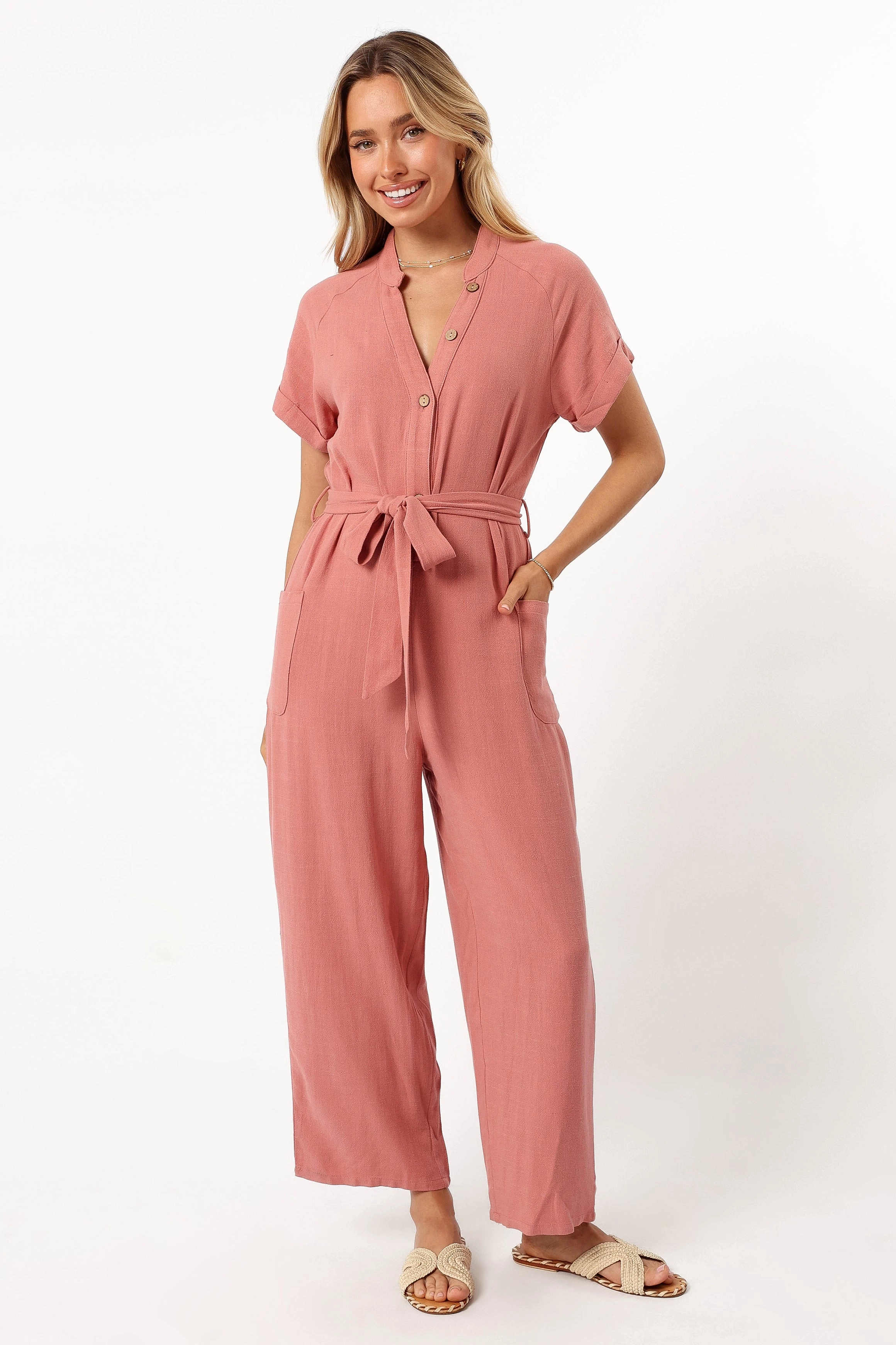 Archie Jumpsuit - Pink