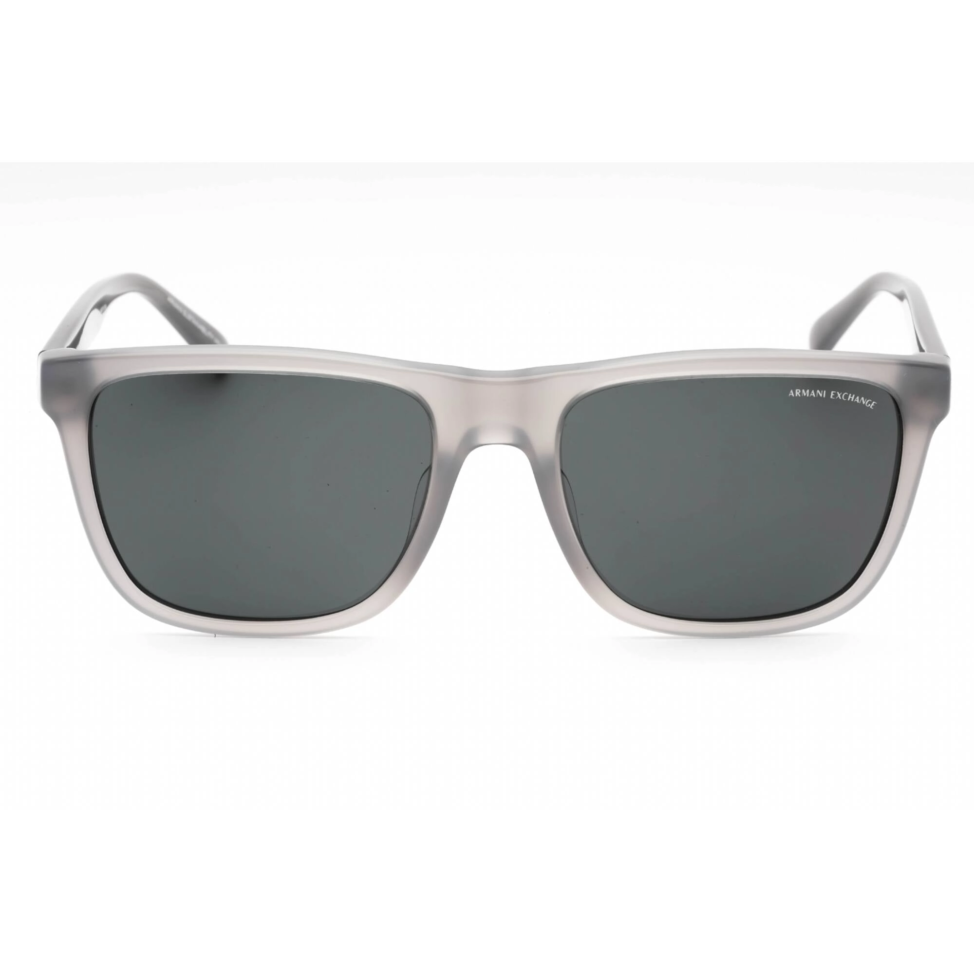 Armani Exchange Men's Sunglasses - Shiny Opaline Grey Square Frame | 0AX4080SF 832887