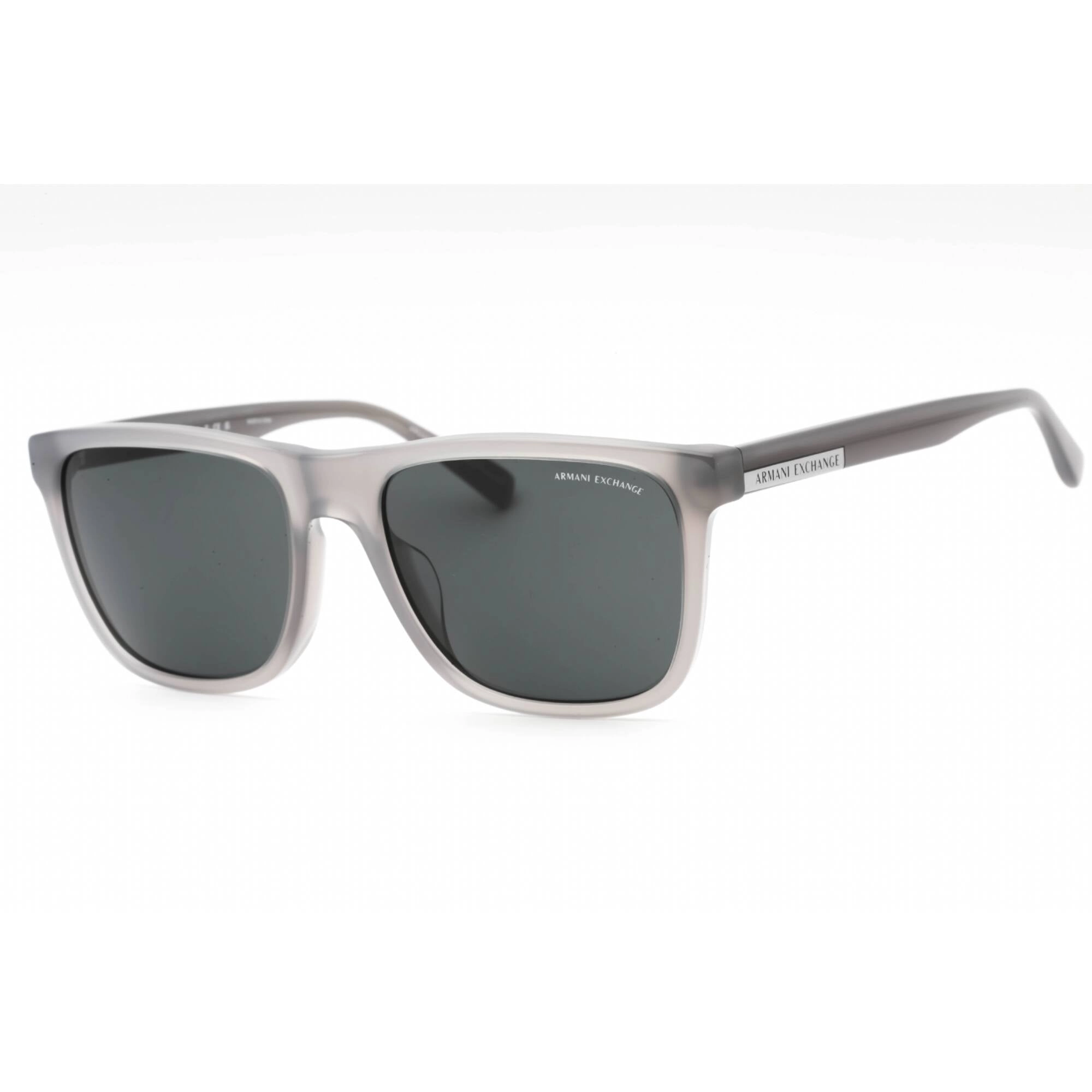 Armani Exchange Men's Sunglasses - Shiny Opaline Grey Square Frame | 0AX4080SF 832887