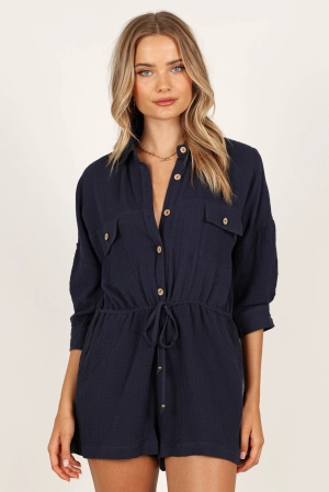 Arya Playsuit - Navy