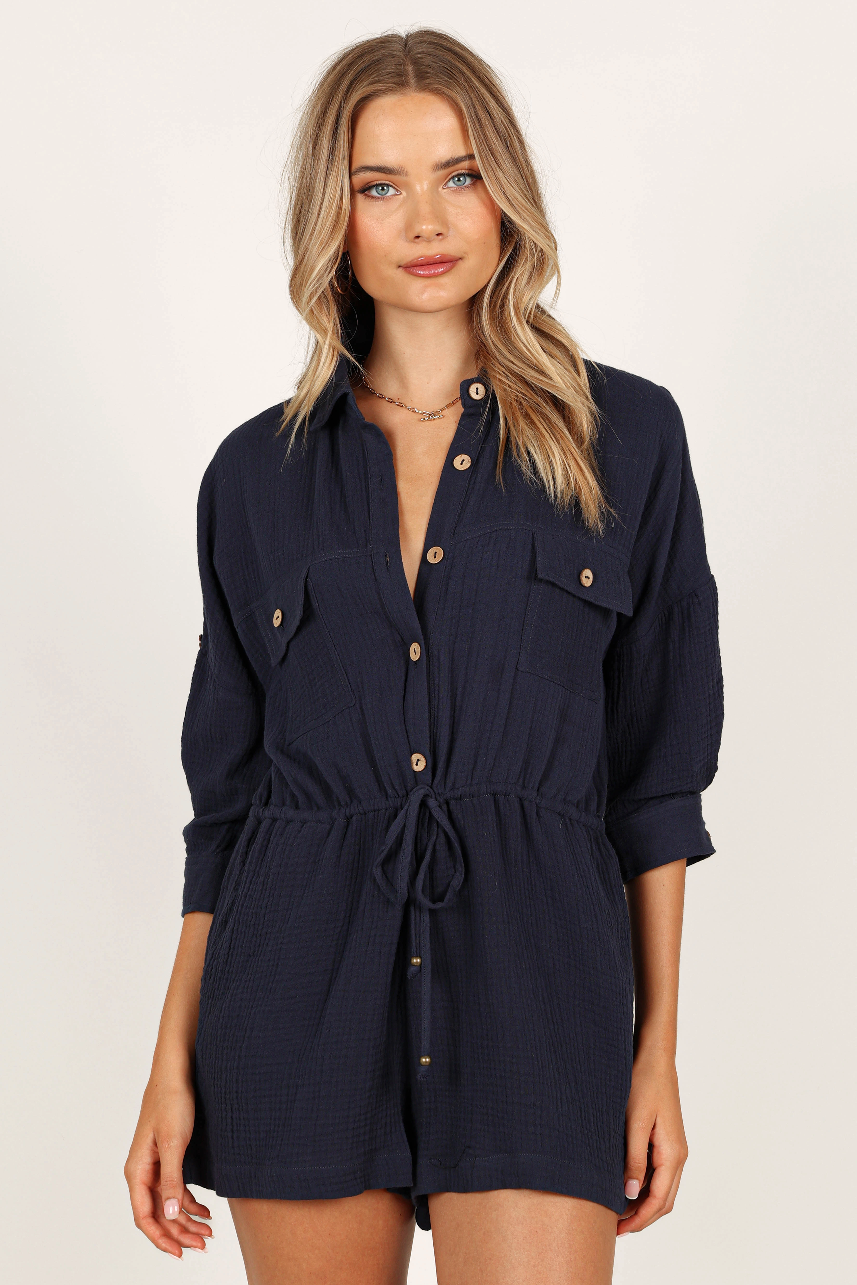Arya Playsuit - Navy