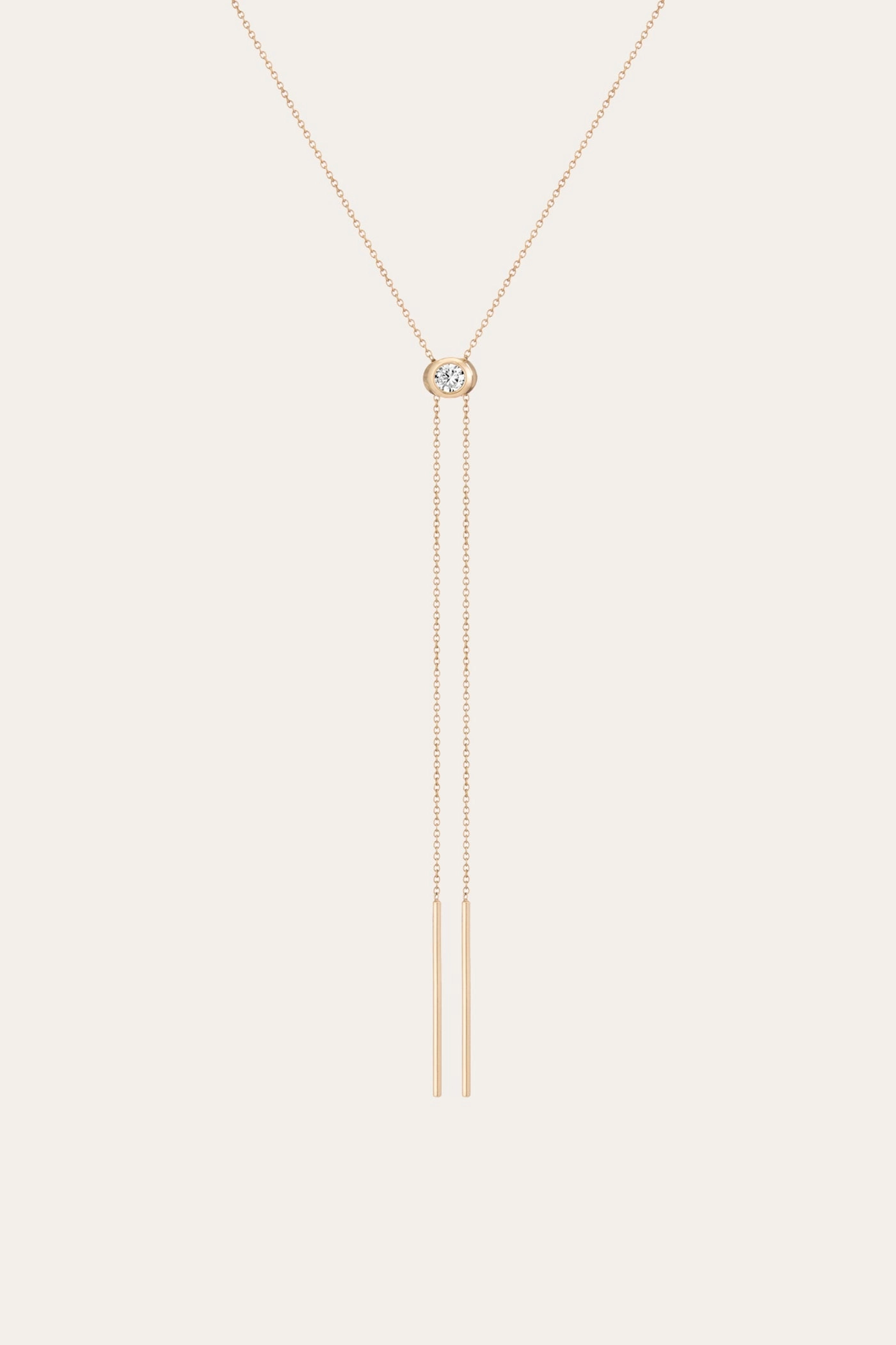 Aurate x Frye: Lab Grown Diamond Bolo Necklace