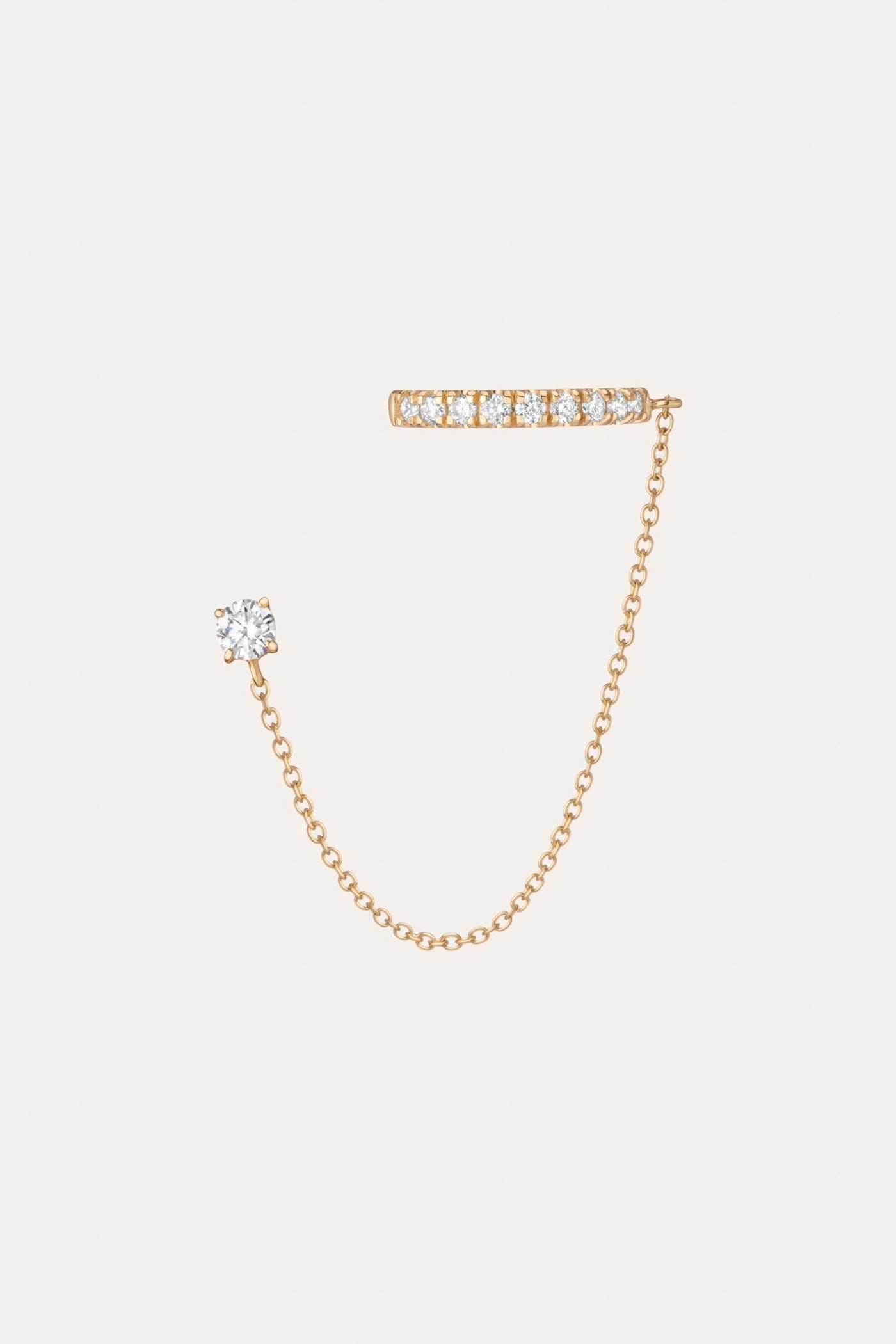 Aurate x Frye: Lab Grown Diamond Stud and Ear Cuff