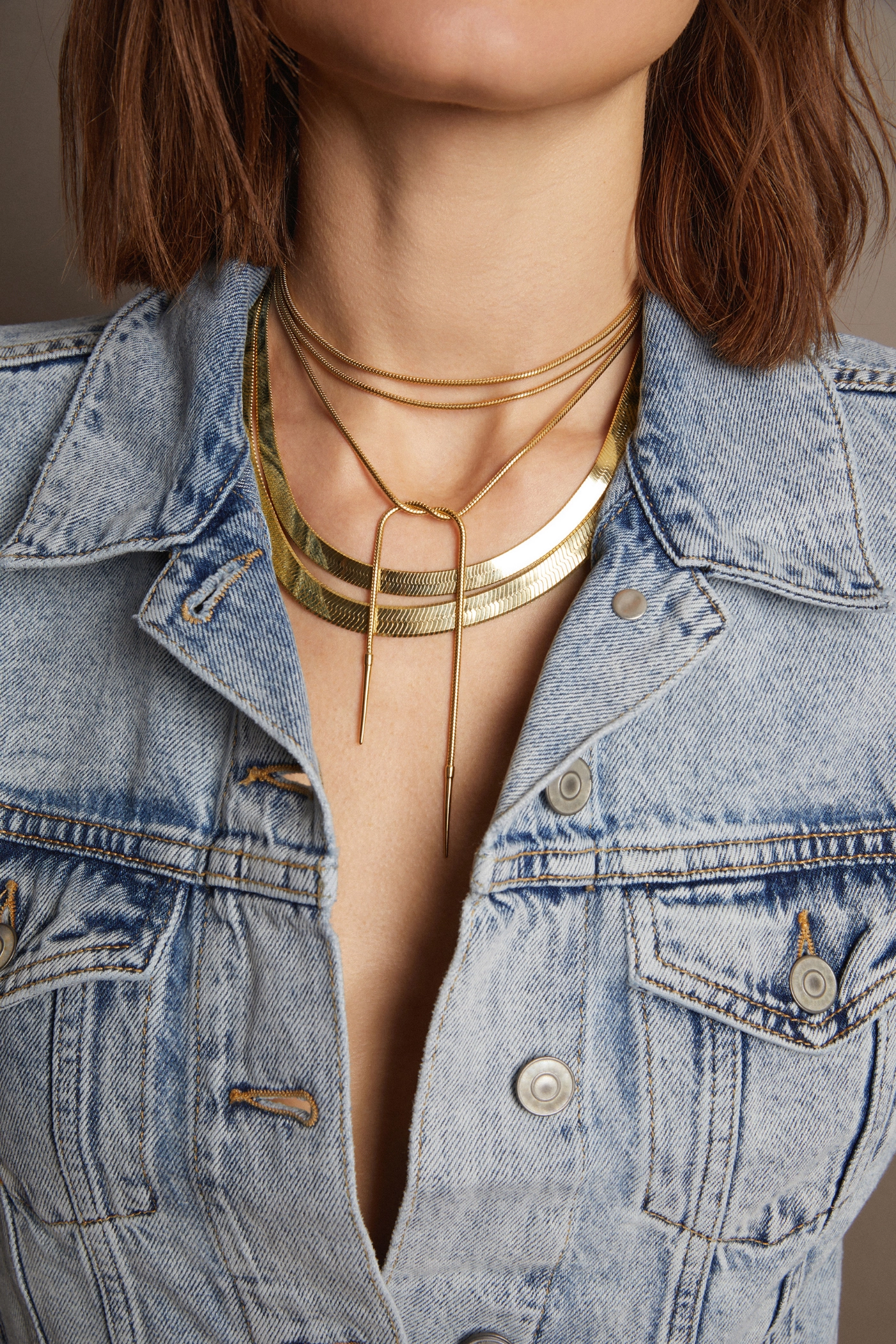 Aurate x Frye: Lasso Wrap Necklace