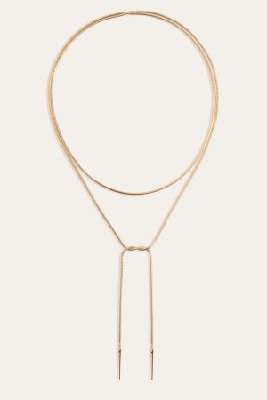 Aurate x Frye: Lasso Wrap Necklace