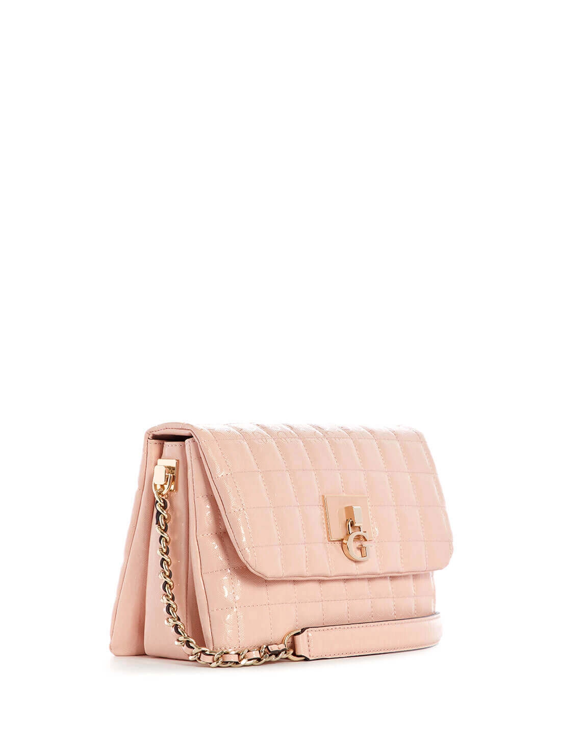 Blush Pink Quilted Kobo Crossbody Bag