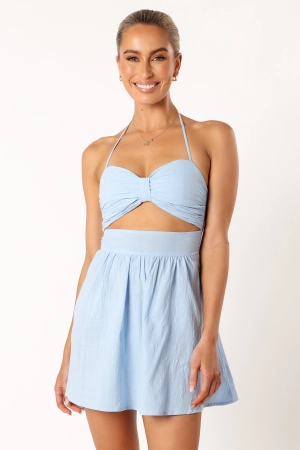 Boat Mini Dress - Blue