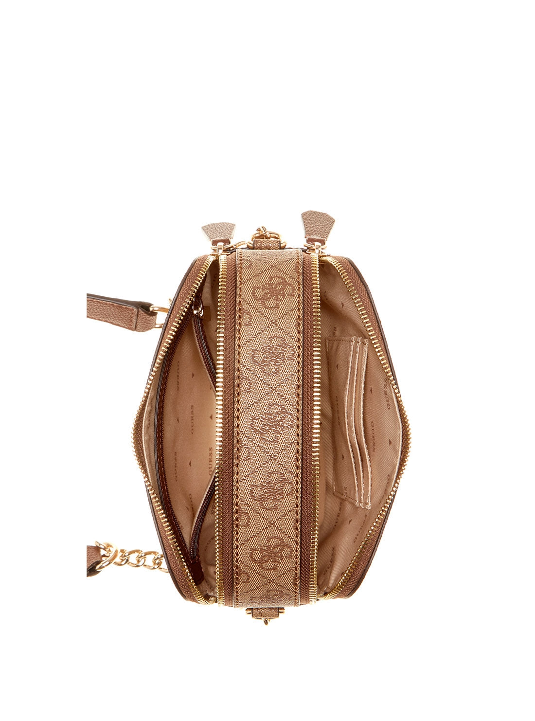Brown Latte Logo Noelle Crossbody Camera Bag