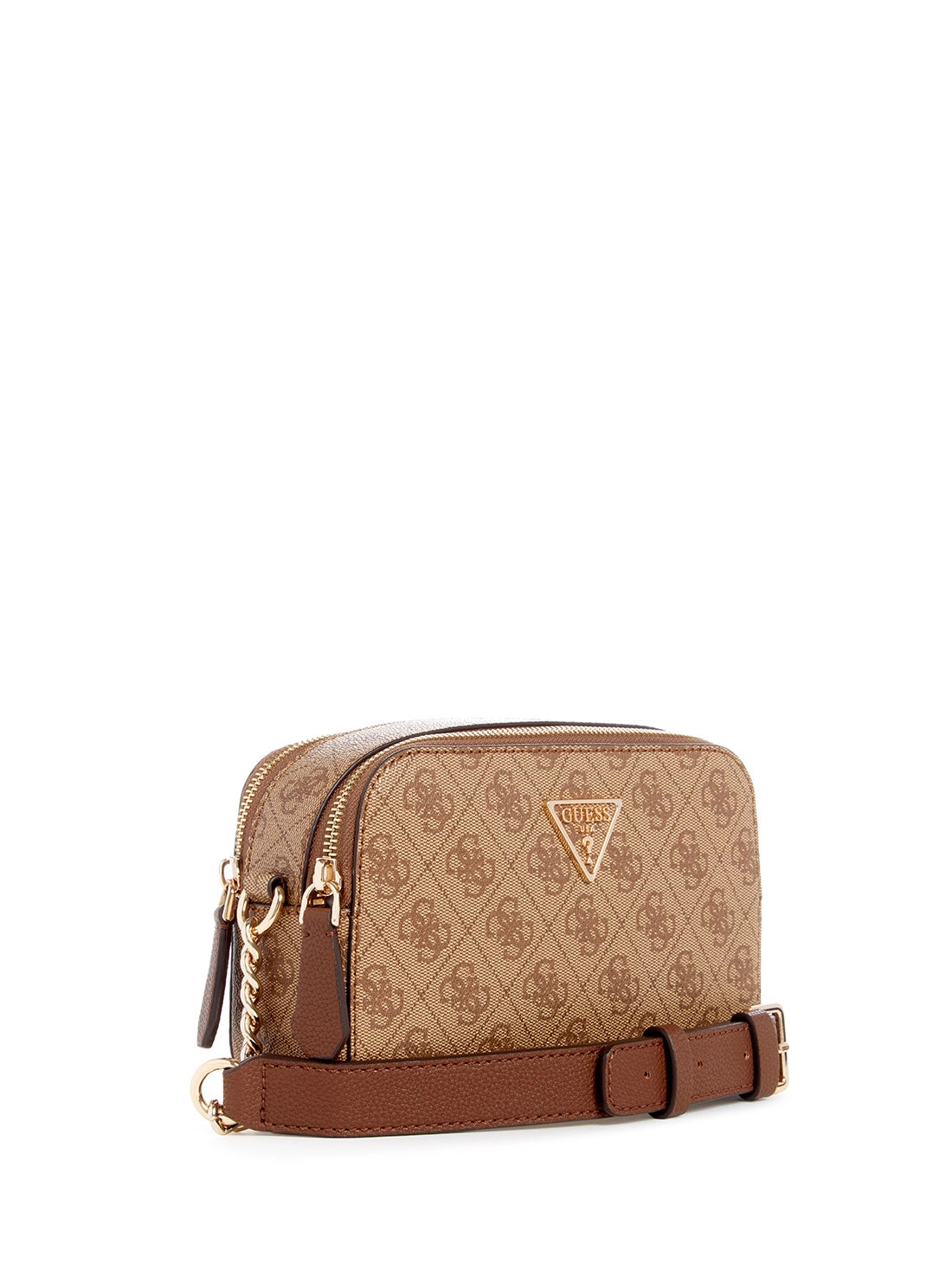 Brown Latte Logo Noelle Crossbody Camera Bag