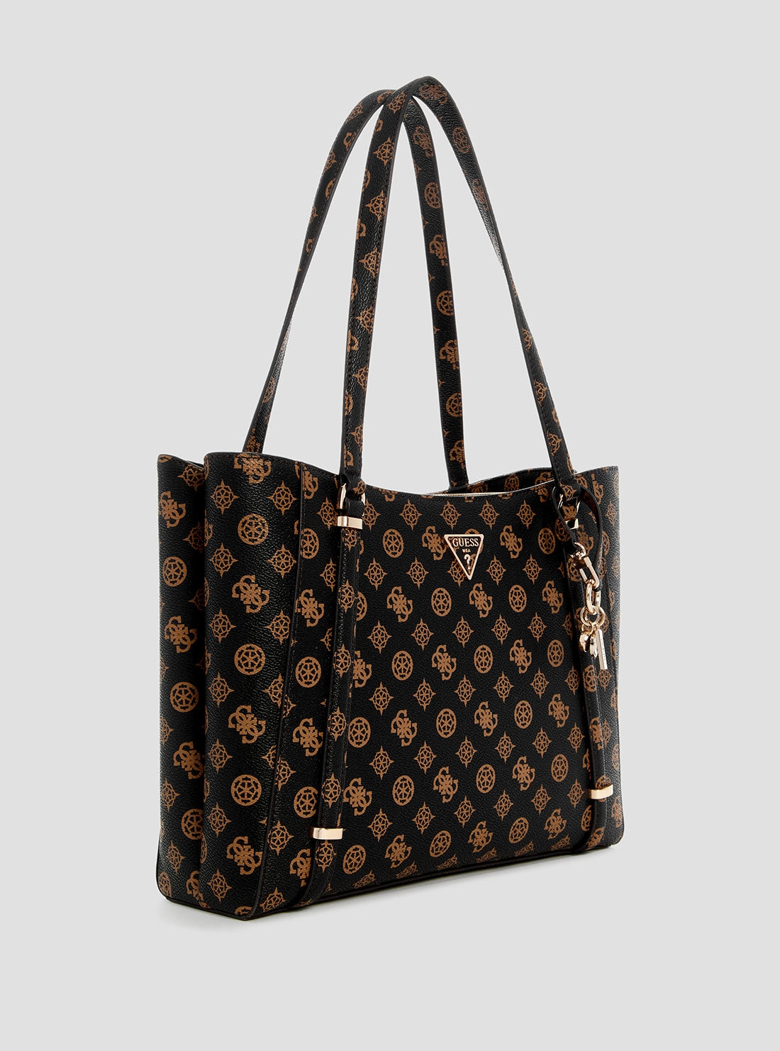 Brown Logo Daryna Elite Tote Bag