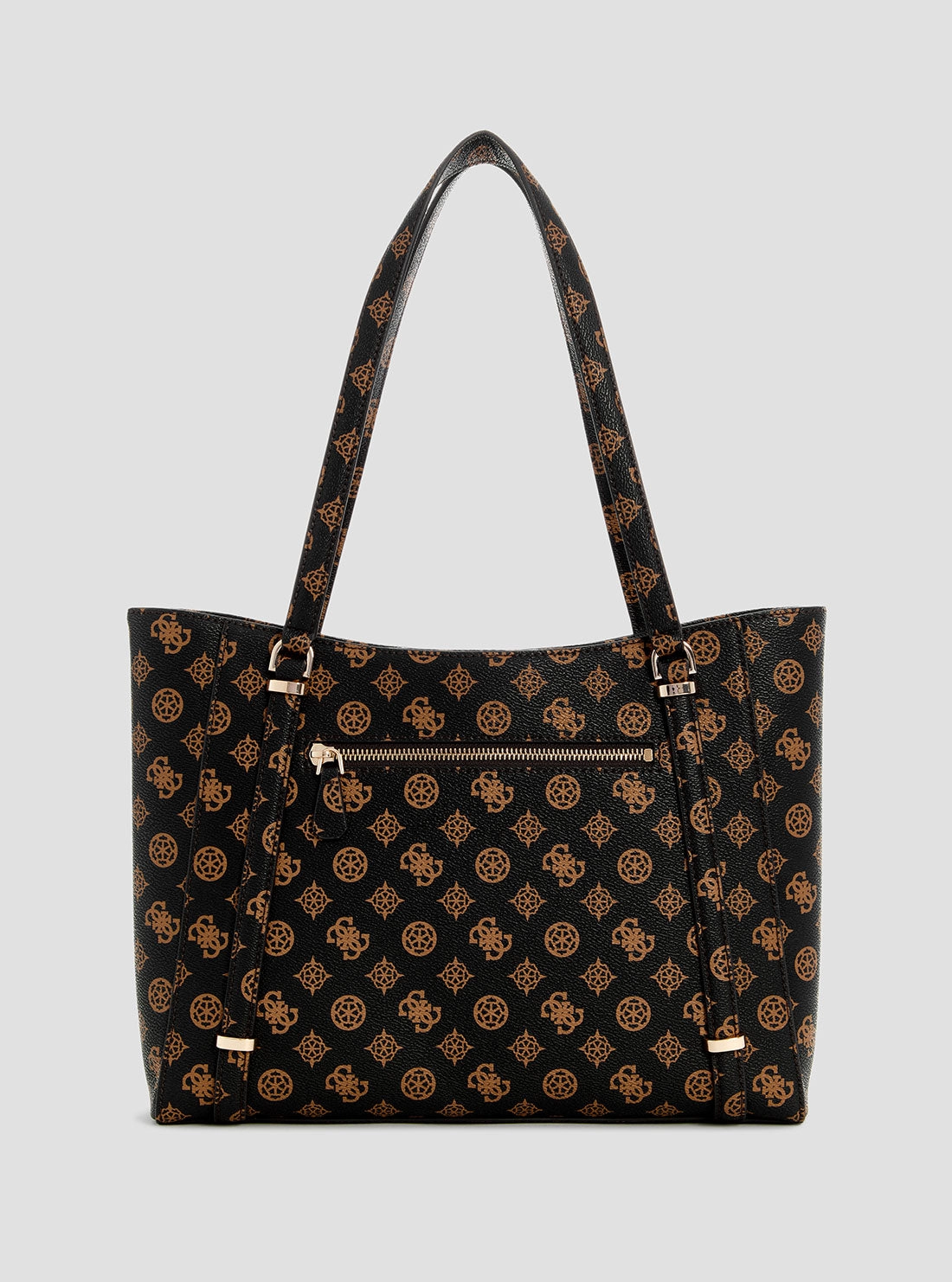 Brown Logo Daryna Elite Tote Bag