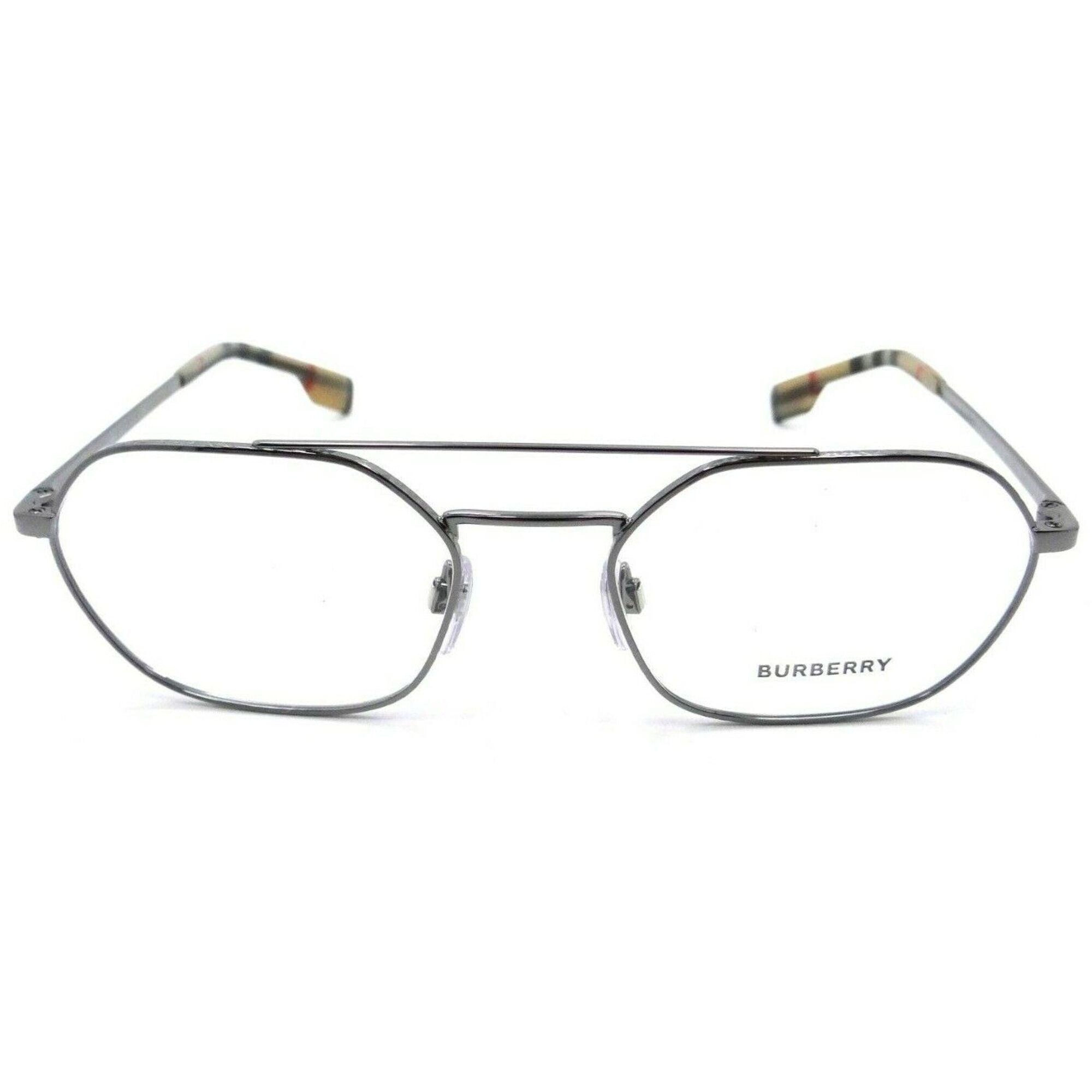 Burberry Men's Eyeglasses - Gunmetal Metal Geometric Frame | BURBERRY 0BE1351 1003