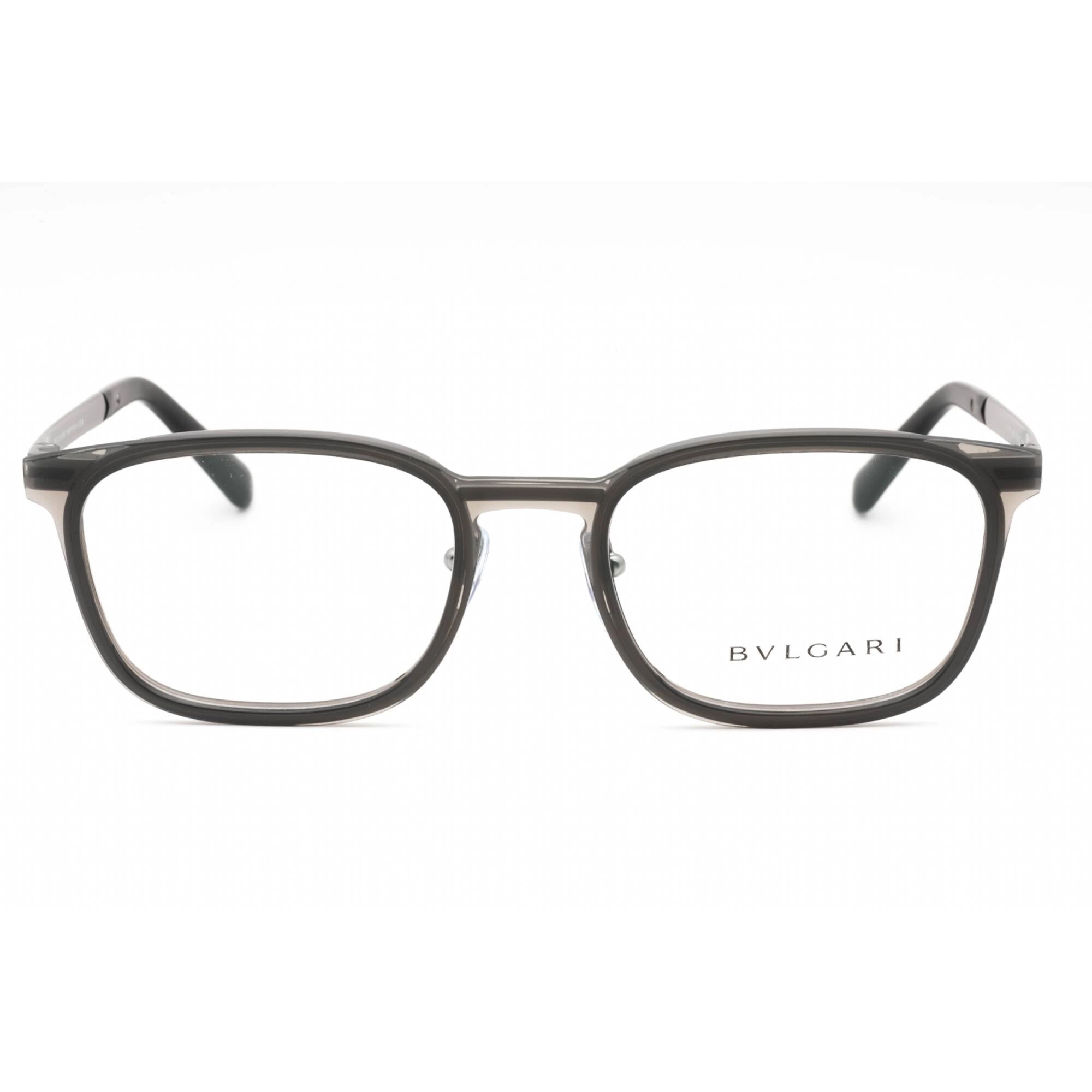 Bvlgari Men's Eyeglasses - Grey/Gunmetal Metal Full Rim Rectangular | 0BV1117 195
