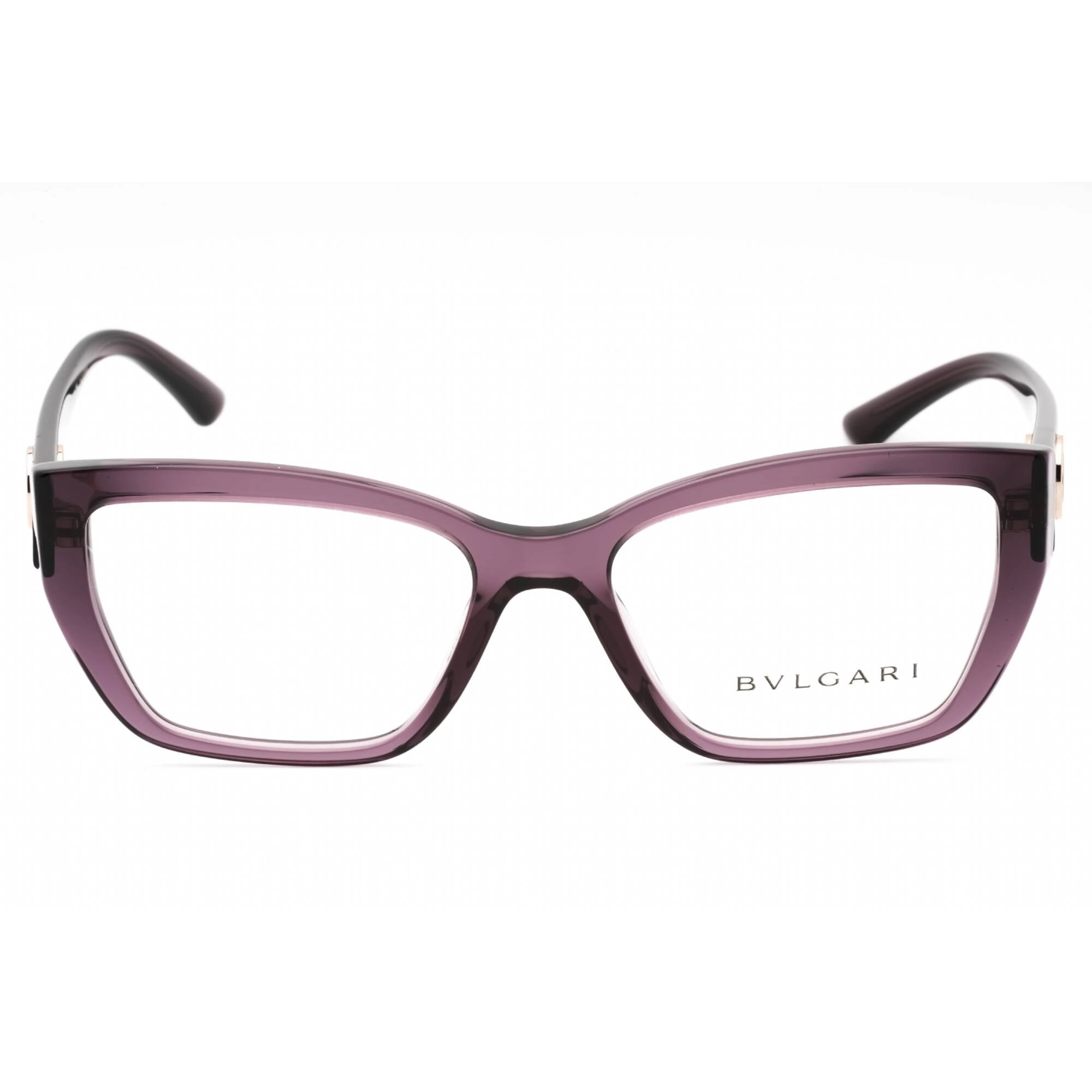 Bvlgari Women's Eyeglasses - Transparent Amethyst Plastic 53mm Frame | 0BV4221 5518