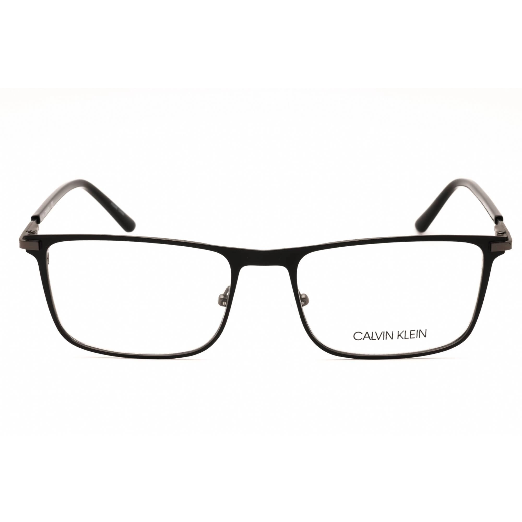 Calvin Klein Men's Eyeglasses - Matte Black Metal Rectangular Frame | CK20304 001