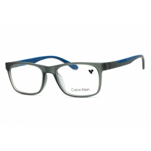 Calvin Klein Men's Eyeglasses - Matte Crystal Grey Square Full Rim Frame | CK20535 020