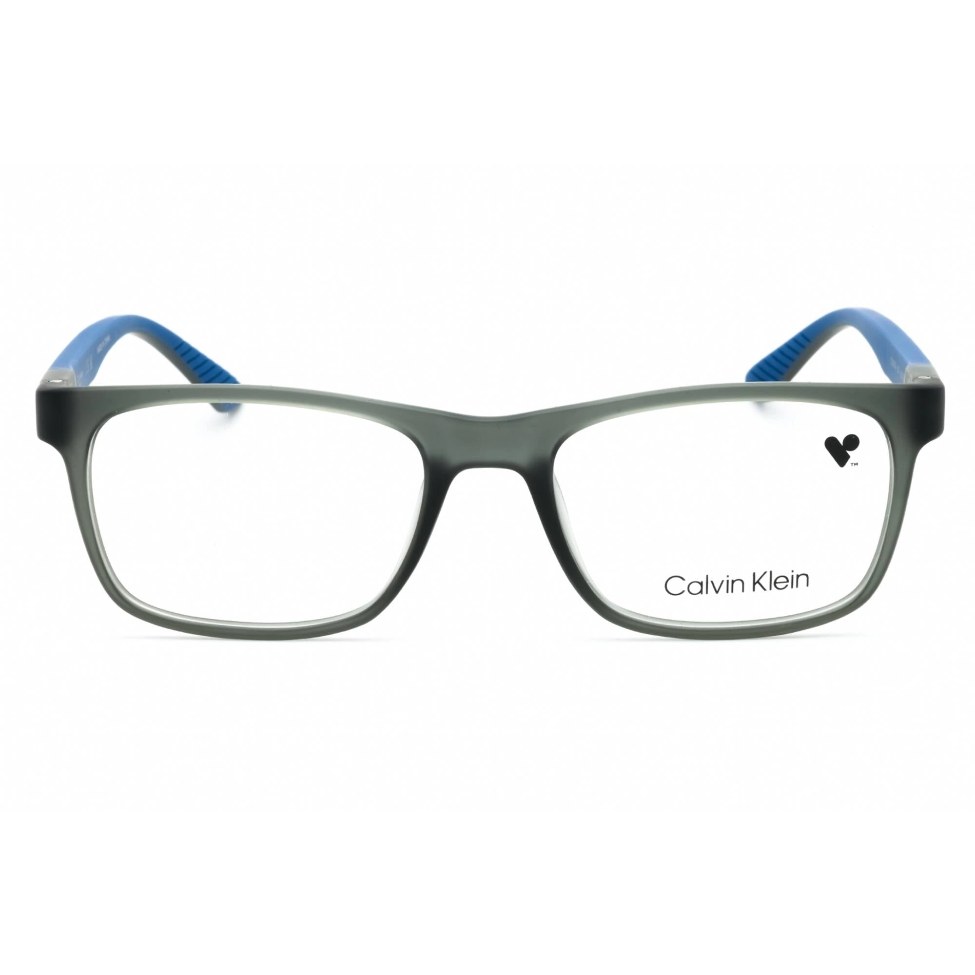 Calvin Klein Men's Eyeglasses - Matte Crystal Grey Square Full Rim Frame | CK20535 020