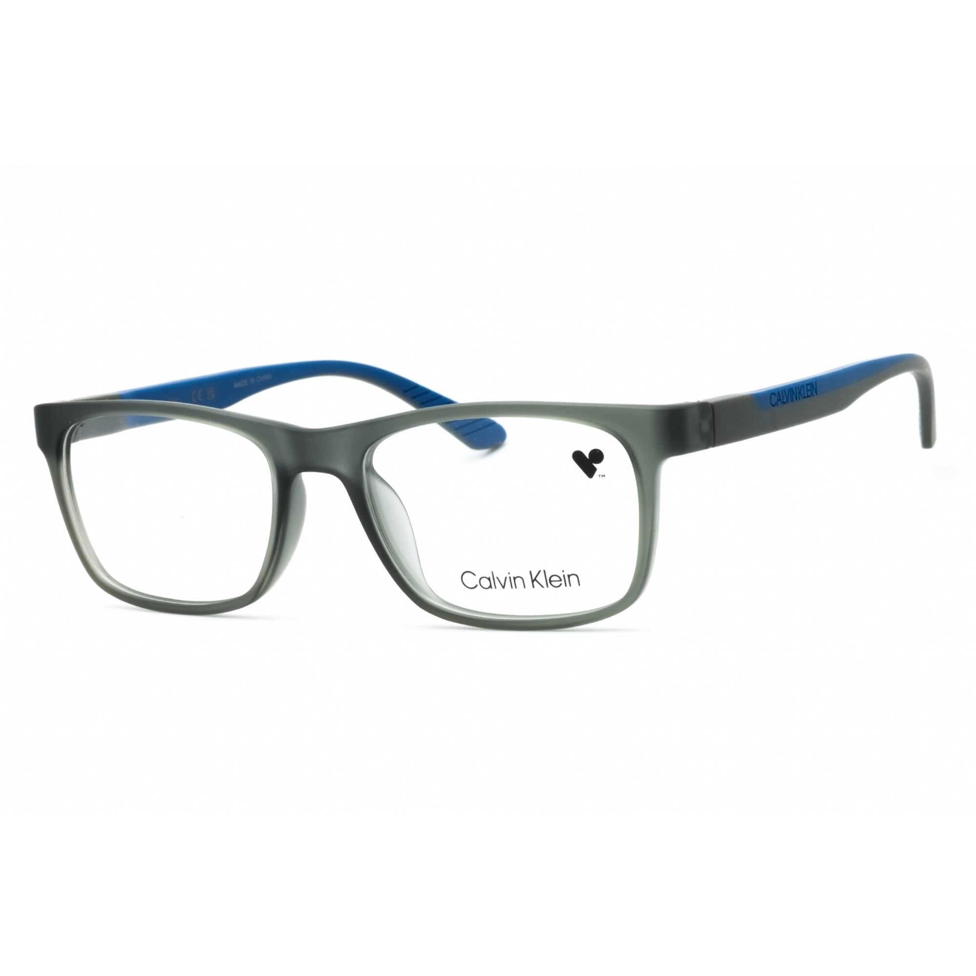 Calvin Klein Men's Eyeglasses - Matte Crystal Grey Square Full Rim Frame | CK20535 020