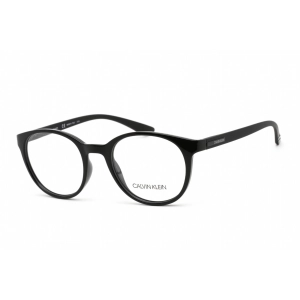 Calvin Klein Unisex Eyeglasses - Full Rim Round Black Plastic Frame | CK19570 001