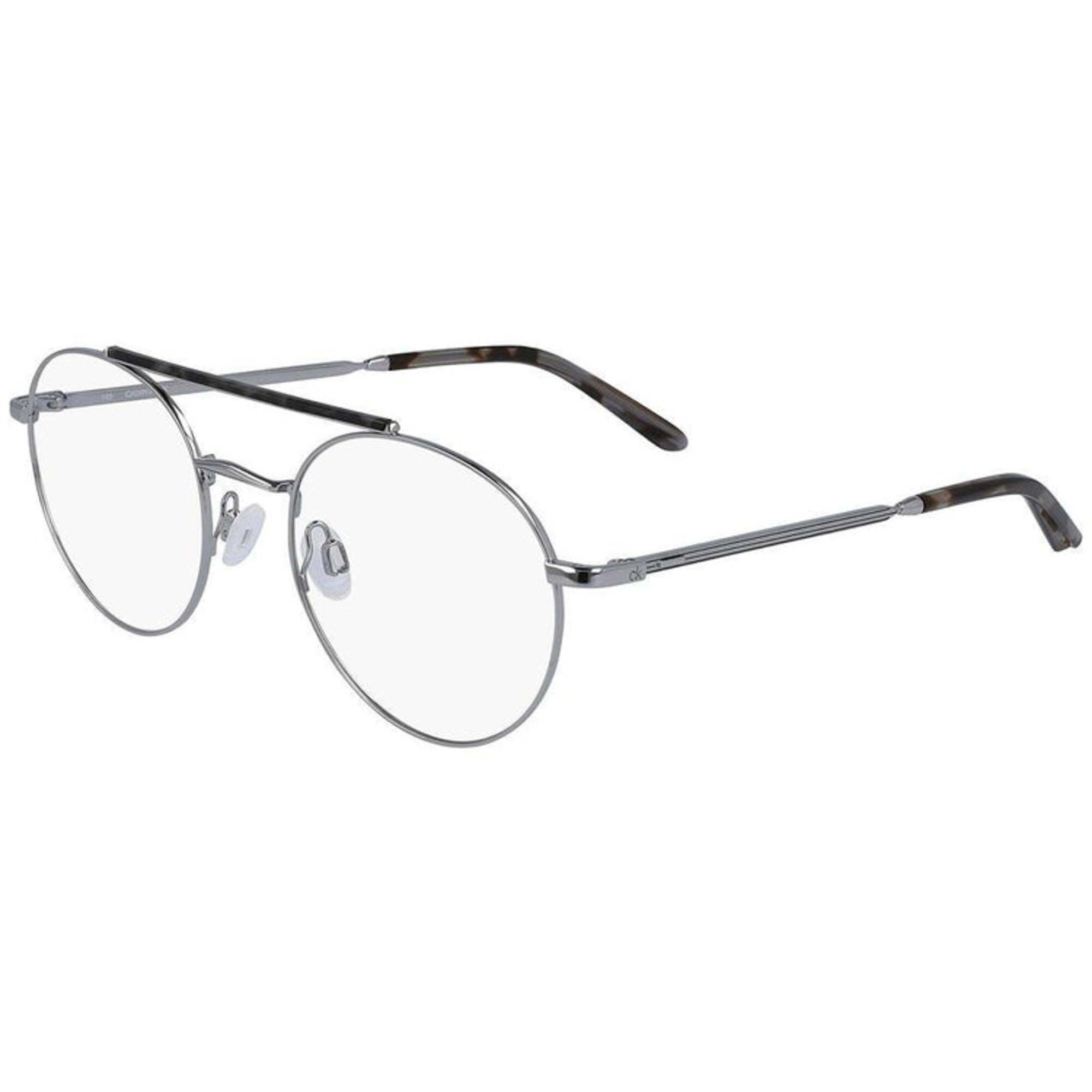 Calvin Klein Unisex Eyeglasses - Light Gunmetal Pilot Frame | CALVIN KLEIN CK20126 014