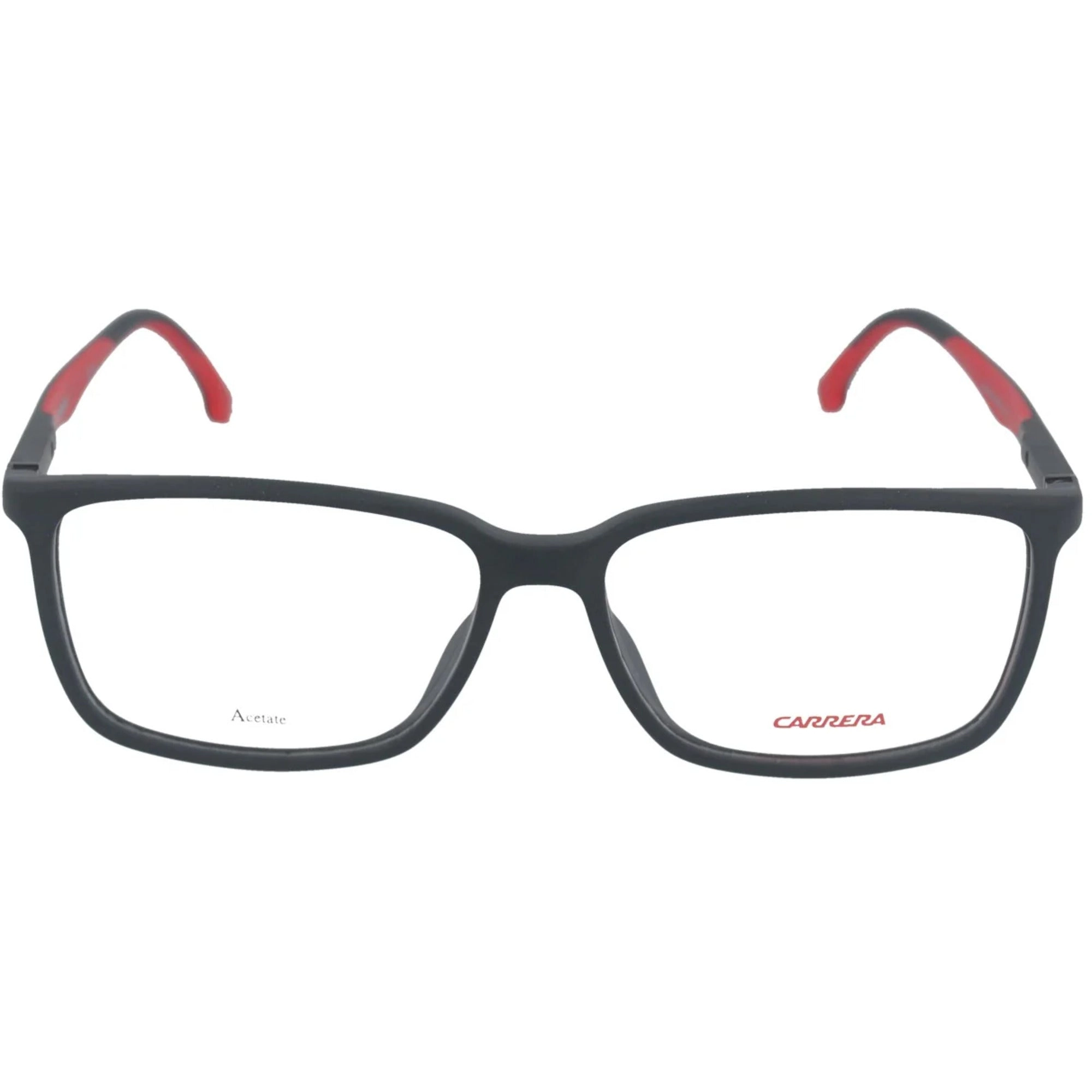 Carrera Men's Eyeglasses - Black Plastic Full Rim Rectangular Shape Frame | 8856 0003