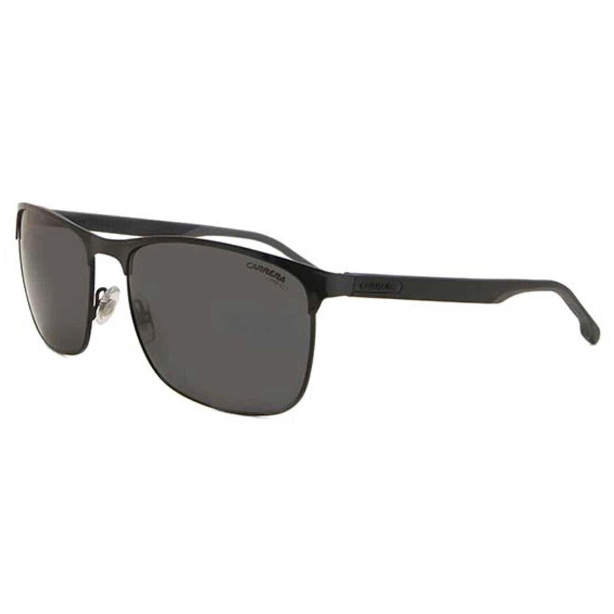 Carrera Men's Sunglasses - Dark Grey Lenses Black Rectangular Frame | 8052/S 0807