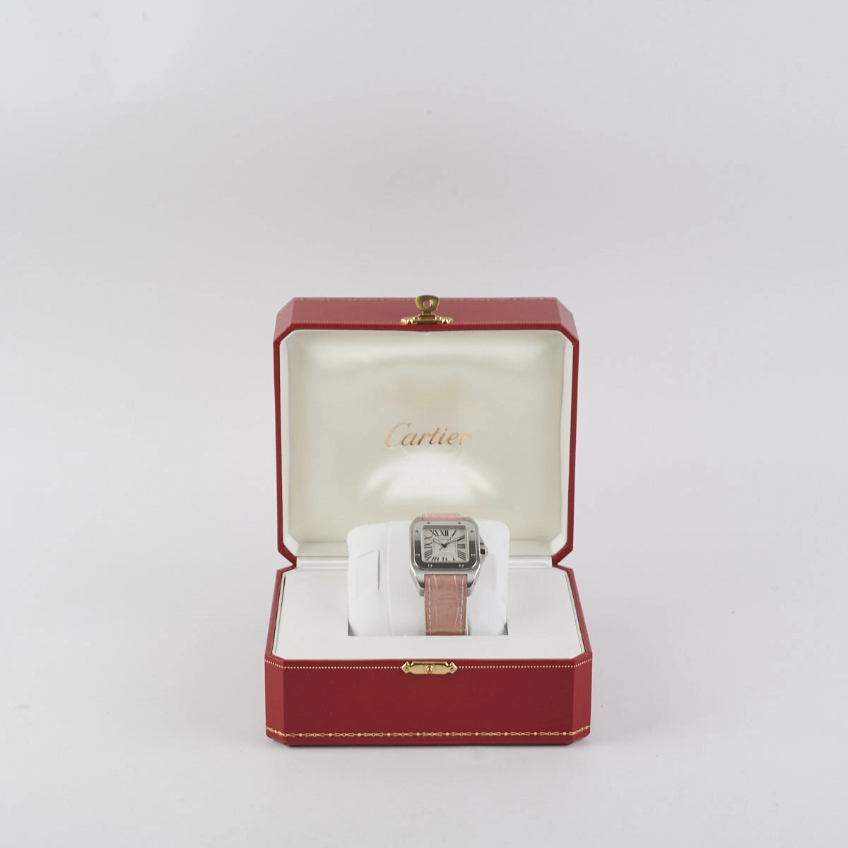 Cartier Santos De Watch Pink Automatic Movement