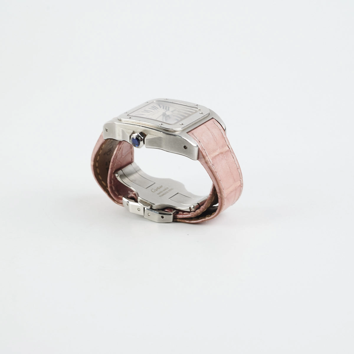 Cartier Santos De Watch Pink Automatic Movement