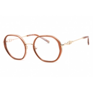 Charriol Men's Eyeglasses - Full Rim Shiny Gold Brown Hexagon Metal | PC71050 C01