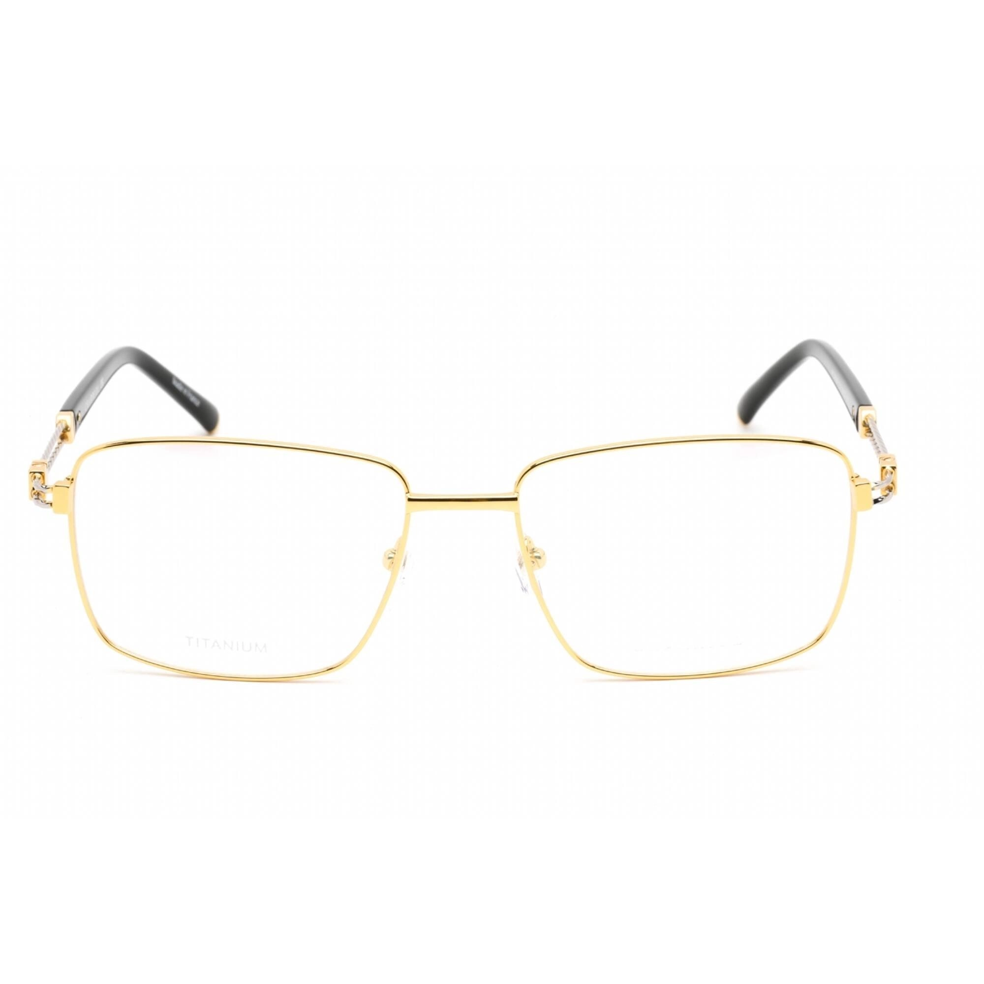 Charriol Men's Eyeglasses - Shiny Gold/Silver Titanium Square Frame | PC75090 C03