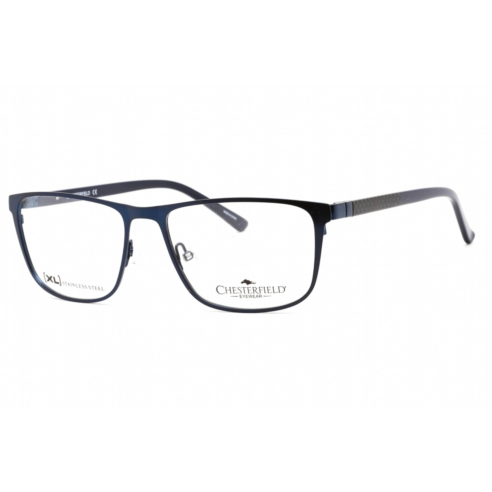 Chesterfield Men's Eyeglasses - Full Rim Blue Ruthenium Metal Frame | CH 89XL 0KU0 00