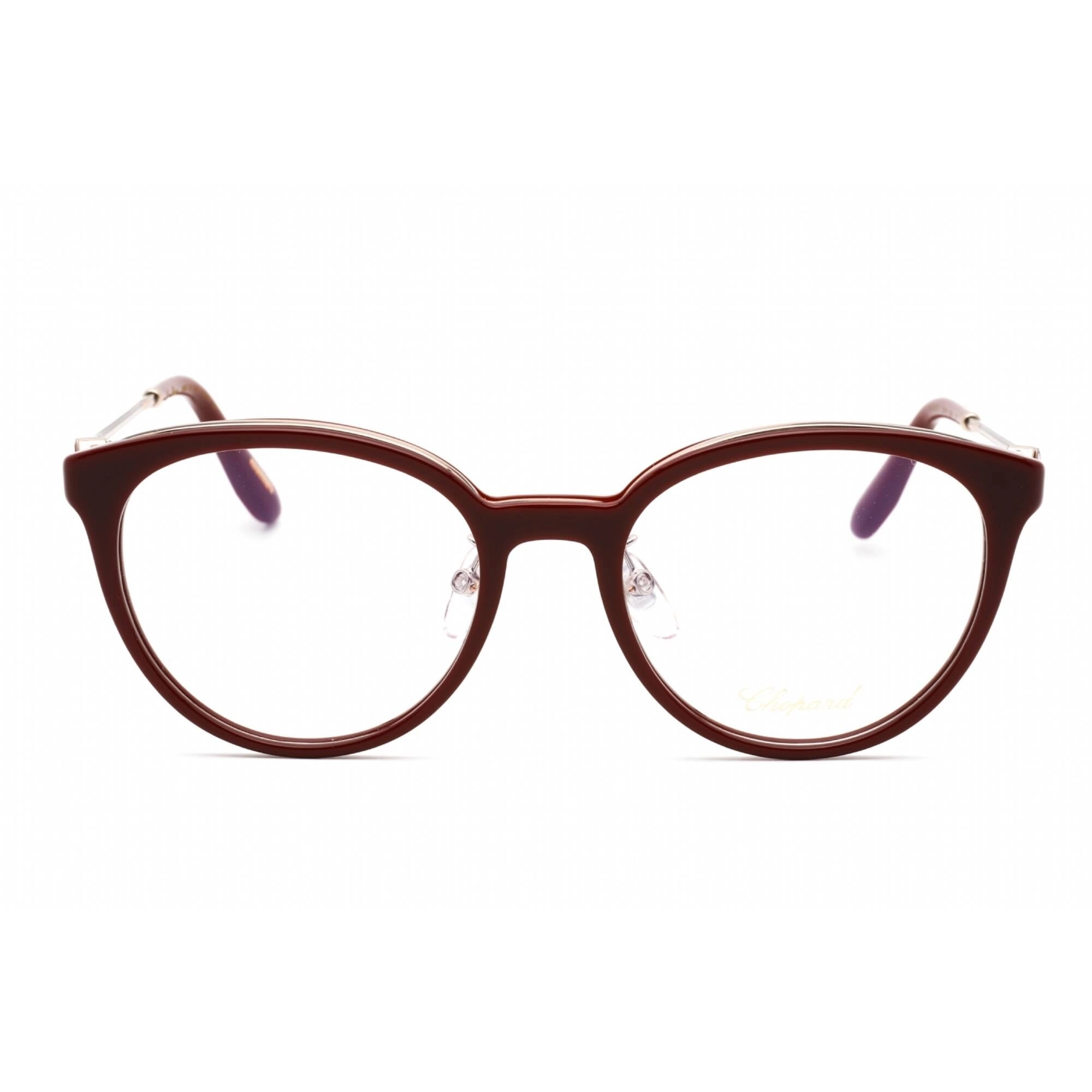 Chopard Women's Eyeglasses - Shiny Bordeaux Plastic Round Full Rim | VCH331S 09FH