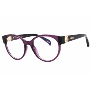 Chopard Women's Eyeglasses - Transparent Violet Plastic Full Rim Oval | VCH350S 096Z