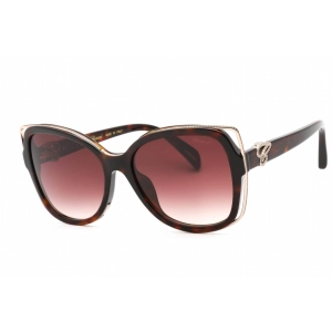 Chopard Women's Sunglasses - Shiny Dark Havana Cat Eye Full Rim Frame | SCH316S 0722