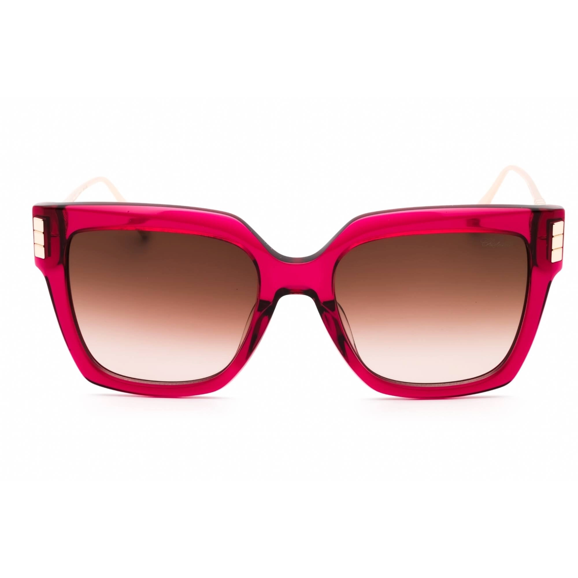 Chopard Women's Sunglasses - Shiny Transparent Pink Plastic Square | SCH353M 04GB
