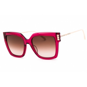 Chopard Women's Sunglasses - Shiny Transparent Pink Plastic Square | SCH353M 04GB