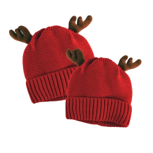 Christmas Antler Kids Winter Knit Hat Beanie - 6 Pieces Per Retail Ready Display 22651