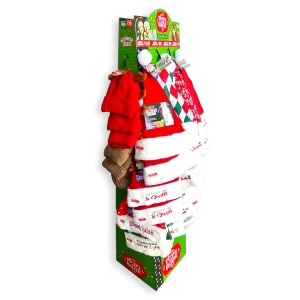 Christmas Hat Assortment Floor Display - 36 Pieces Per Retail Ready Display 88464