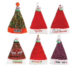 Christmas Santa Winter Hat - 6 Pieces Per Pack 22652