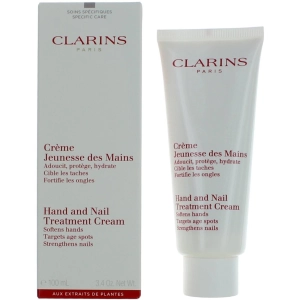 Clarins Women's Hand and Nail Treatment Cream - Lightweight and Protect, 3.4 oz