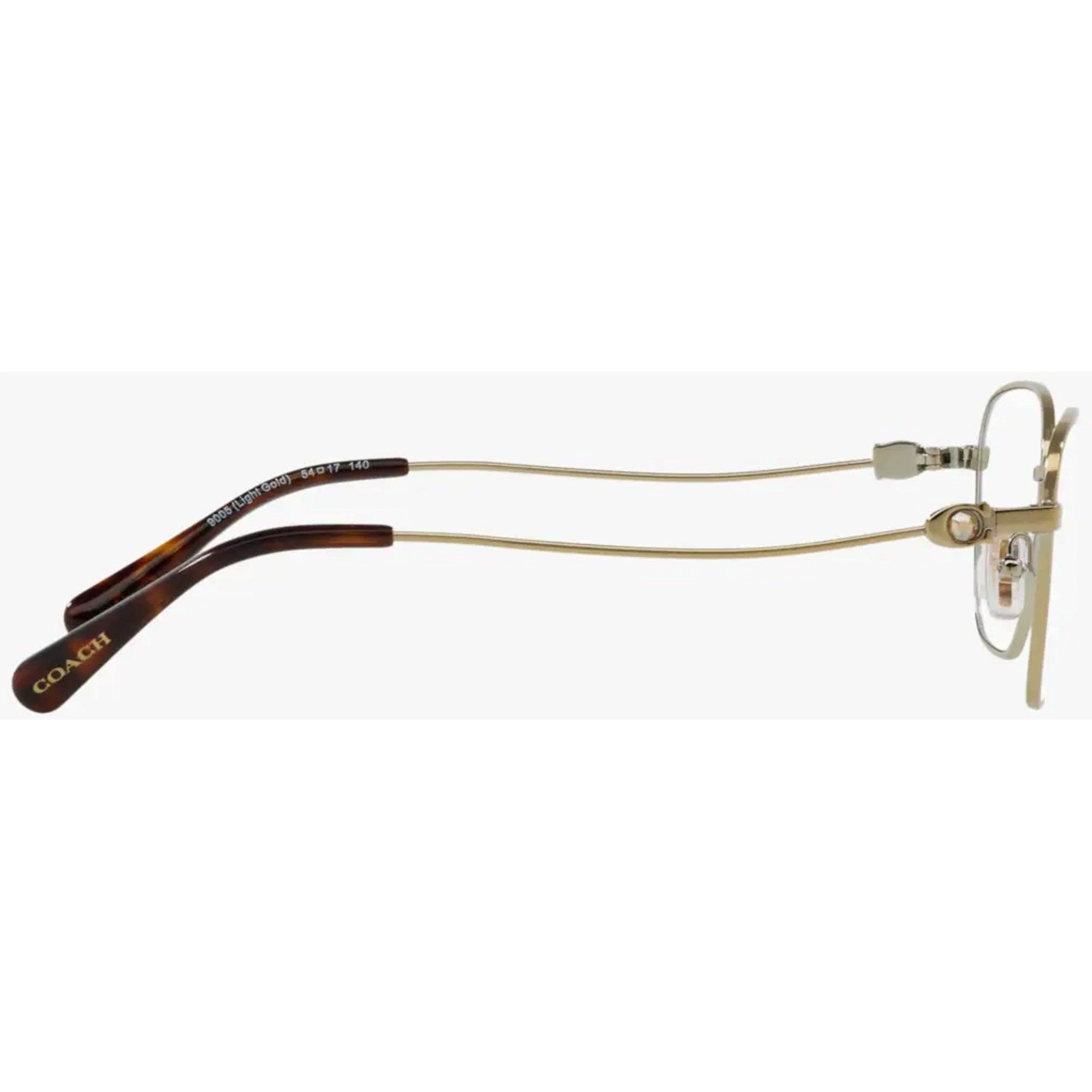 Coach Women's Eyeglasses - Shiny Light Gold Rectangular Frame | COACH 0HC5103B 9005