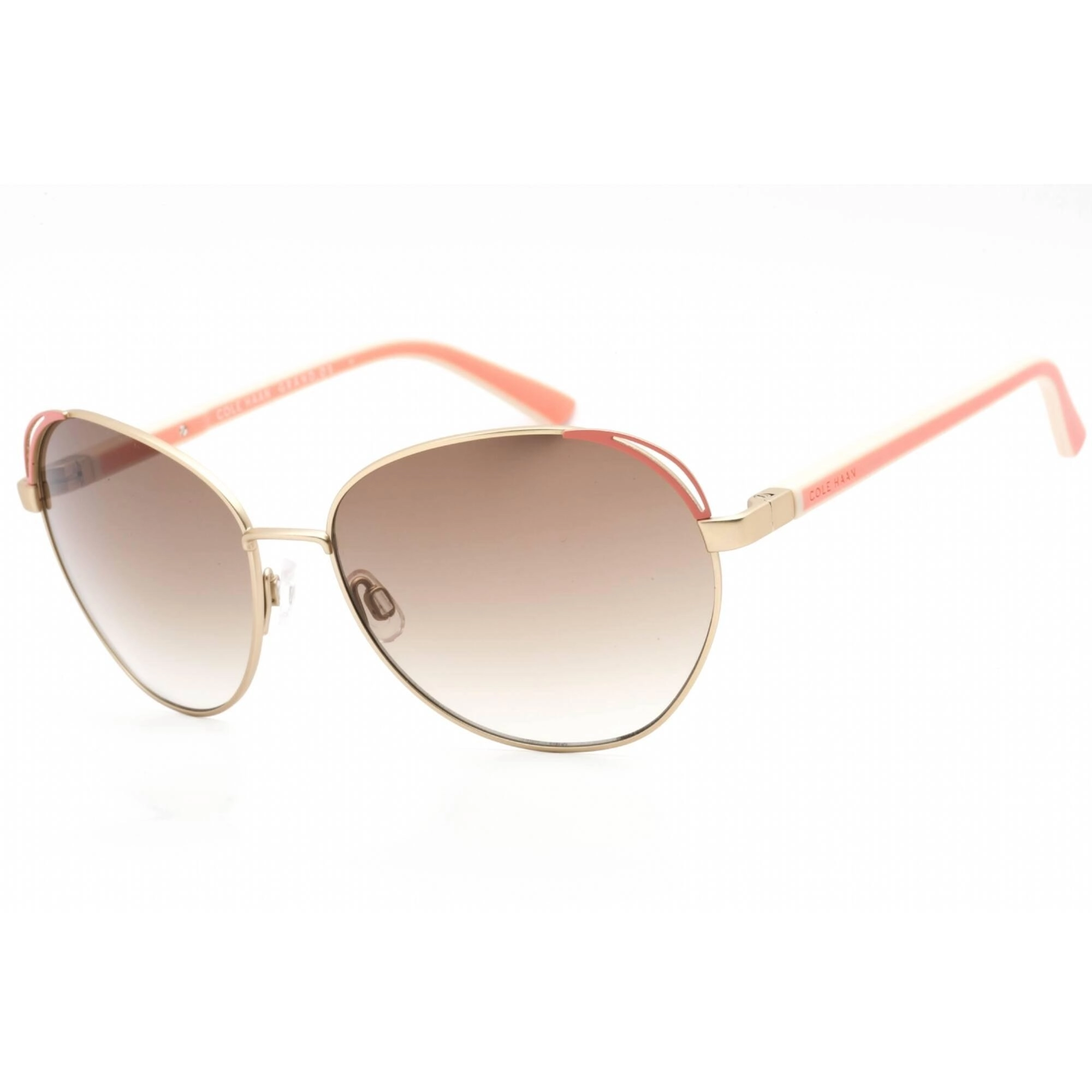 Cole Haan Women's Sunglasses - Gold Frame Adjustable Nose Pads | CH7083 717