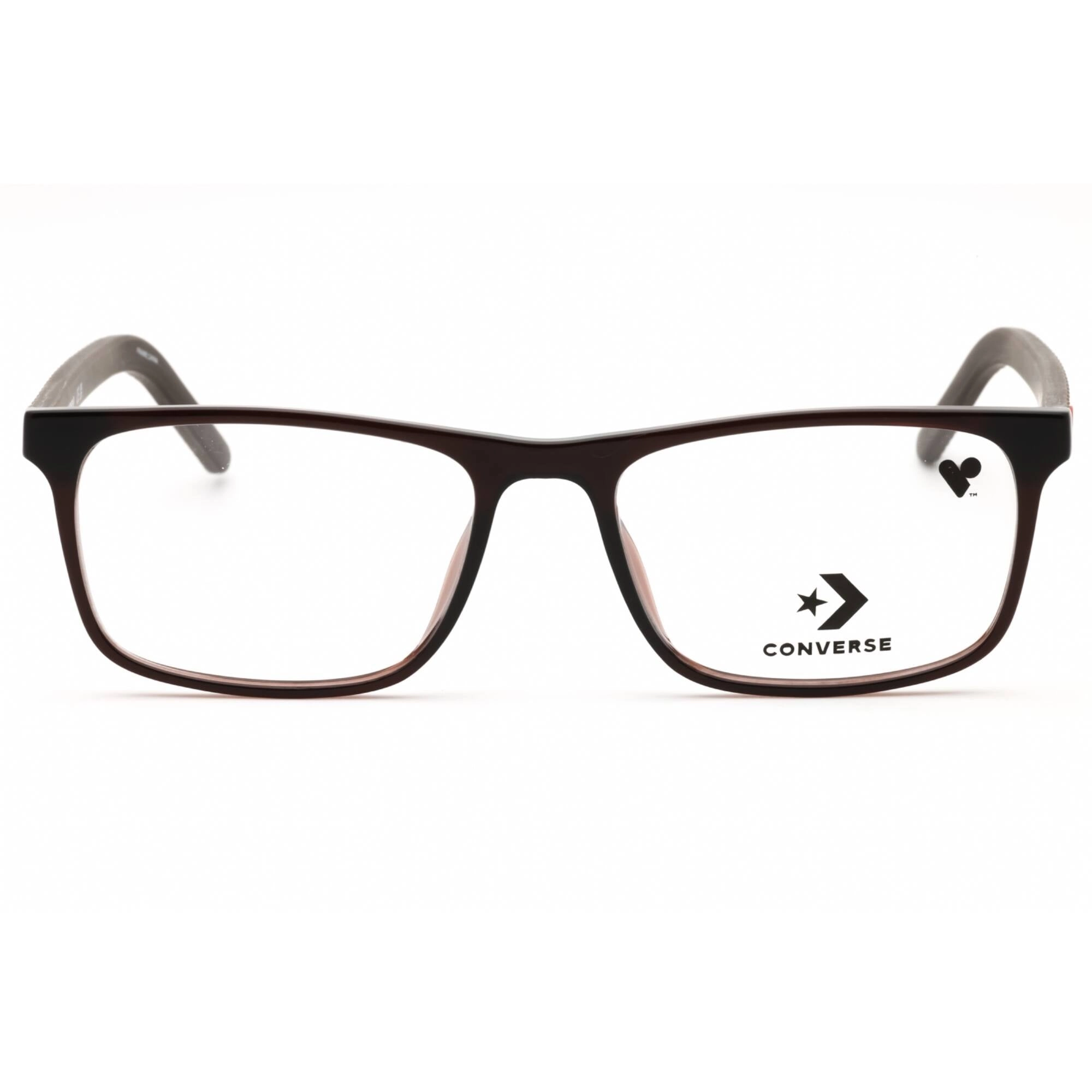 Converse Men's Eyeglasses - Crystal Brazil Nut Rectangular Full Rim Frame | CV5059 201
